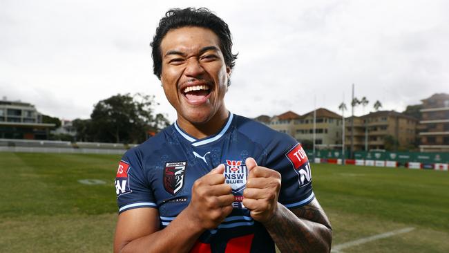 Brian To’o is one of six Penrith players playing for NSW. Picture: Richard Dobson