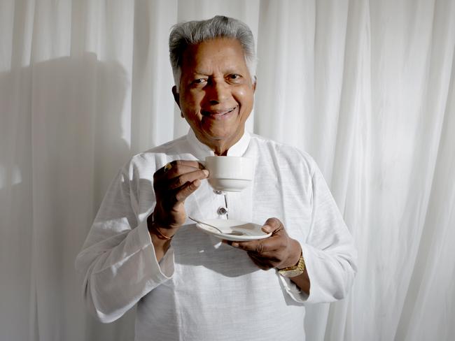 The tea pioneer worked as CEO of Dilmah until he was 91 years old. Picture: Mark Cranitch.