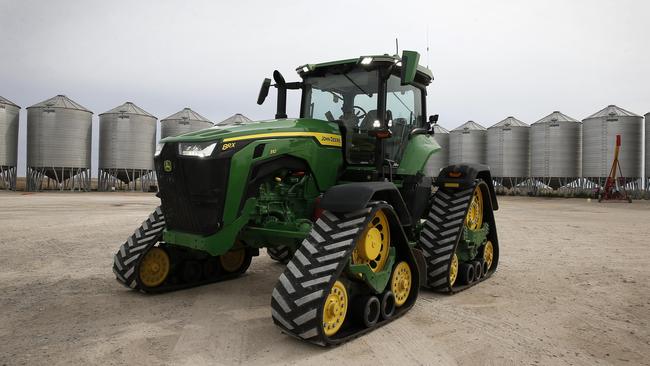 High horsepower tractors, such as the new John Deere 8RX, are in demand. Picture: Yuri Kouzmin