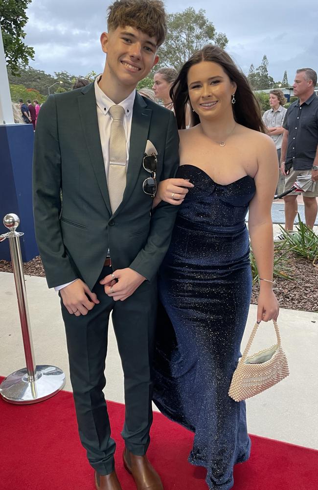 Adam and Amelia at the 2023 Mountain Creek State High formal.