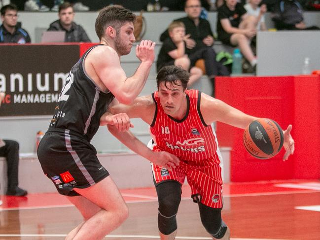 Sean Mullan of the Illawarra Hawks NBL1 East. Picture: Dan Bennett Photography.