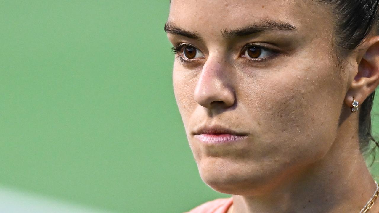 Maria Sakkari on court in Montreal. Picture: Minas Panagiotakis/Getty Images via AFP