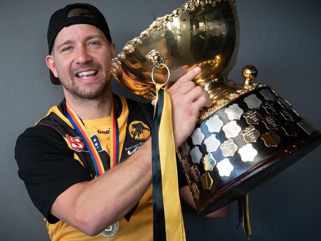 23rd September 2024 - Premiership player Matthew Snook celebrating Mad Monday at the Marion Hotel. Photo: Naomi Jellicoe