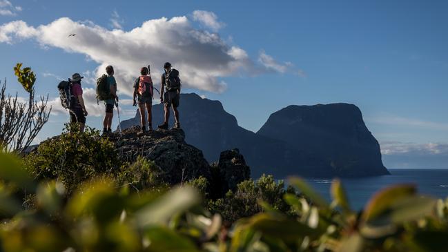 Looking south towards Mt Gower and Mt Lidgbird. Picture: Luke Hanson