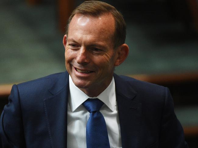 Former prime minister Tony Abbott leaves after Question Time in the House of Representatives in Canberra, Wednesday, Sept. 14, 2016. (AAP Image/Mick Tsikas) NO ARCHIVING