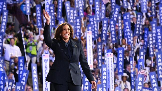 Former vice-president Kamala Harris re-energised the Democratic base. Picture: AFP