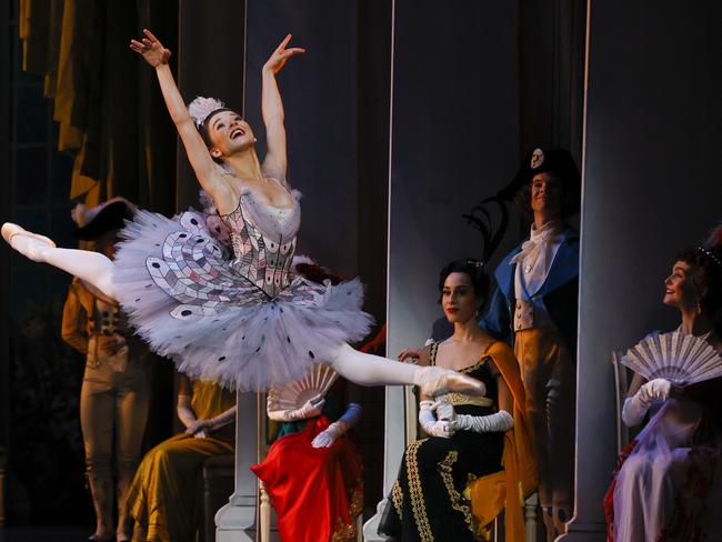 Benedicte Bemet in Harlequinade. The Australian Ballet 2022. Picture: Jeff Busby