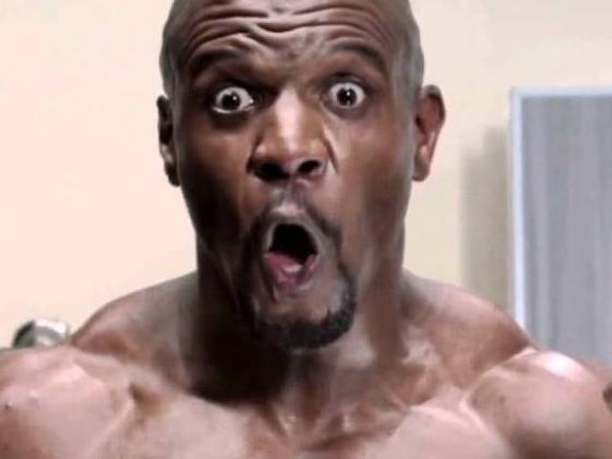 Terry Crews is best known for his appearances jin Old Spice after-shave advertisements. Picture: YouTube