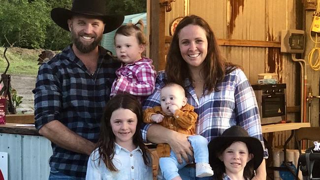 Ryan Craig pictured with his wife Sheena and four daughters. Picture: Supplied.