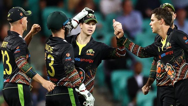 Steve Smith is also open to moving up the batting order, with the top order in chaos. Picture: Getty Images.