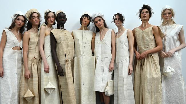 Models backstage ahead of the Next Gen presented by DHL show during Australian Fashion Week. Picture: Wendell Teodoro/Getty Images