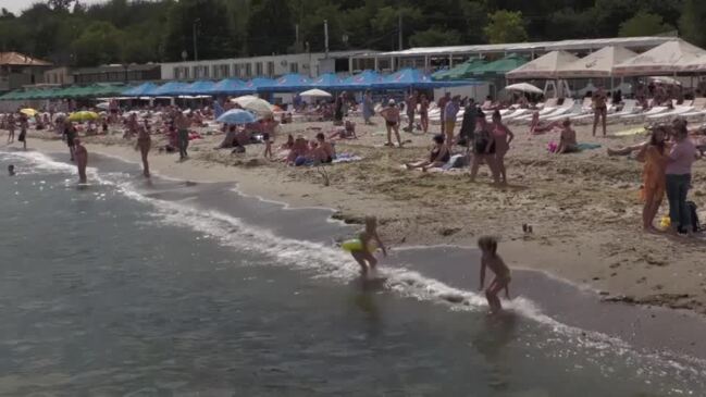 Unwinding in Ukraine: Odesa reopens beaches