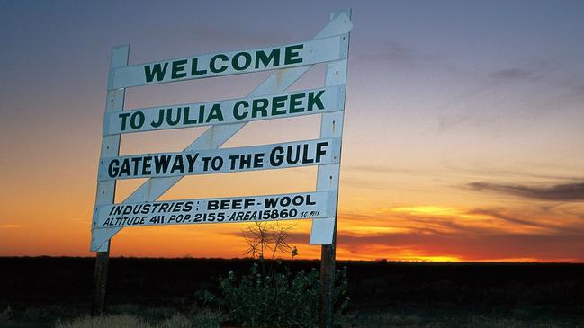 Julia Creek has a population of between 400-500 people. Picture: Outback Queensland