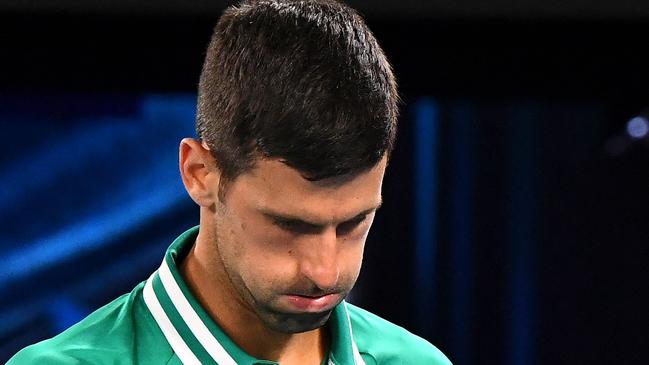 Novak Djokovic was deported because he was unvaccinated. Picture: AFP