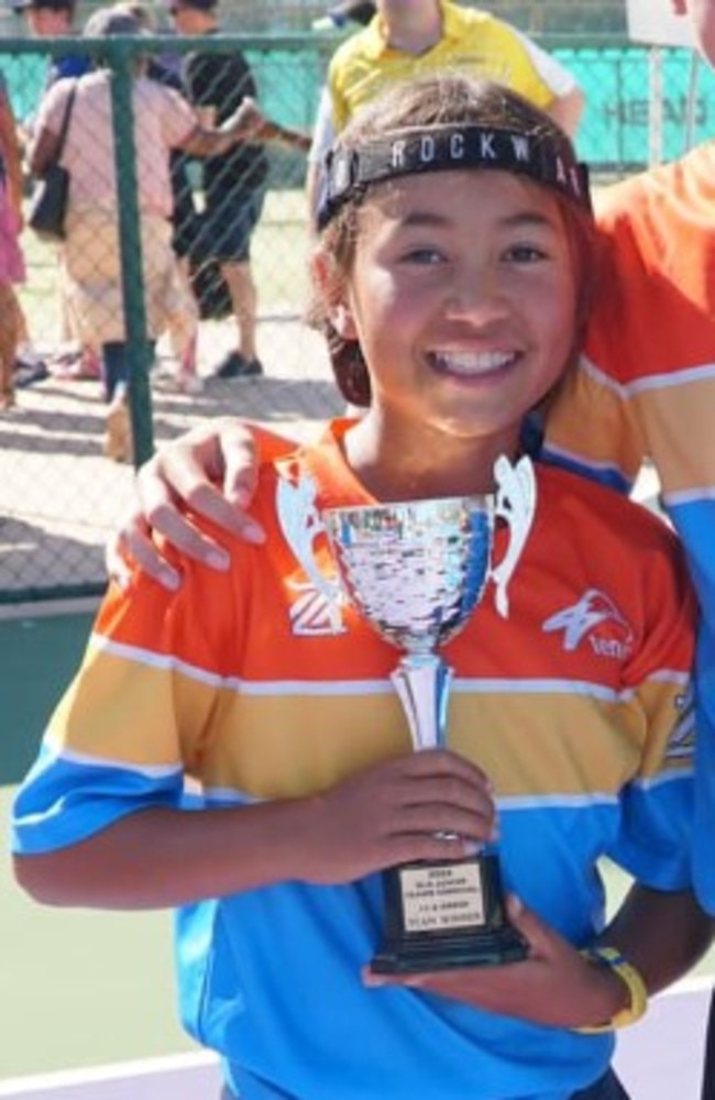 Kira Russell at the 2022 Junior Teams Carnival Title. Photo: Tennis Gold Coast.