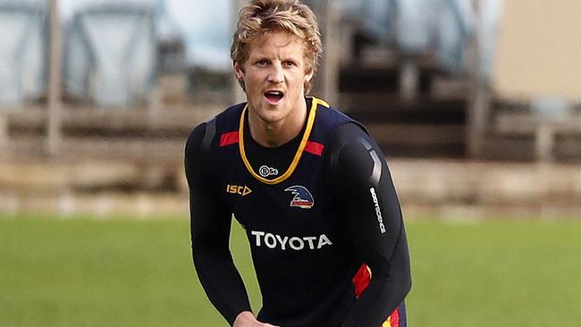 Rory Sloane at Adelaide training this week. Picture: Sarah Reed