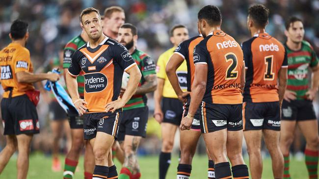 A dejected Luke Brooks thought the Tigers had done enough to win.