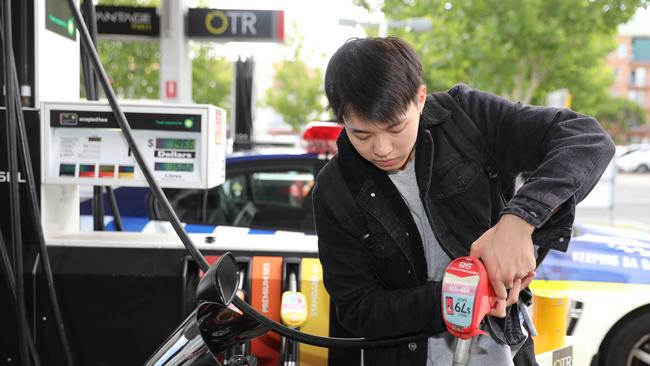 A motorist fills up at an OTR station. Picture: Russell Millard/AAP