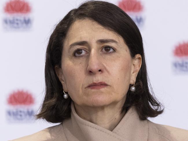 NSW Premier Gladys Berejiklian speaks at the daily COVID-19 update. Picture: Getty Images