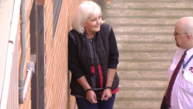 Wendie Dent at the Adelaide Magistrates Court. Picture: Nine News