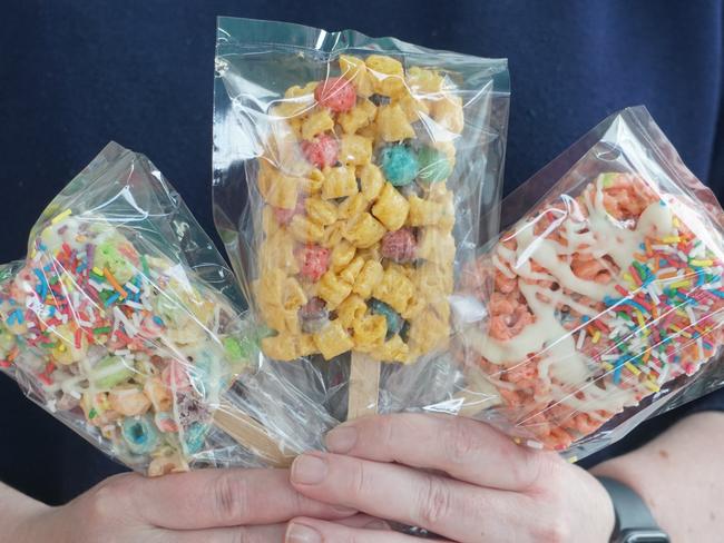 Crave Dessert Bar's cereal pops. Picture: Jessica Ball