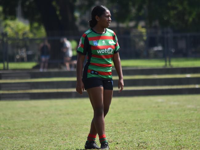 Manaia Maxwell-Puohotaua in the Tarsha Gale Cup. Picture: Sean Teuma