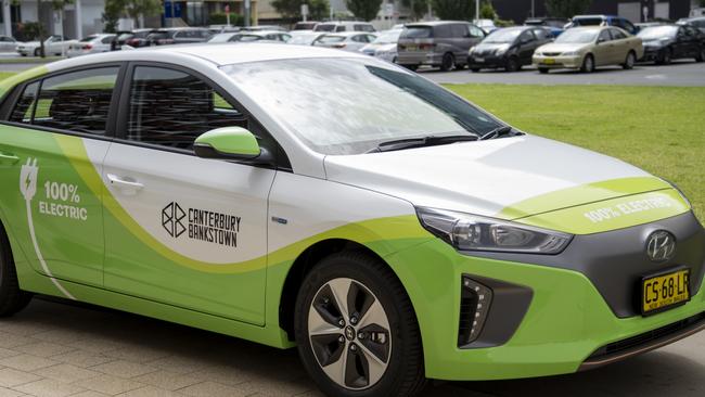 Canterbury Bankstown Council's new Hyundai IONIQ electric car