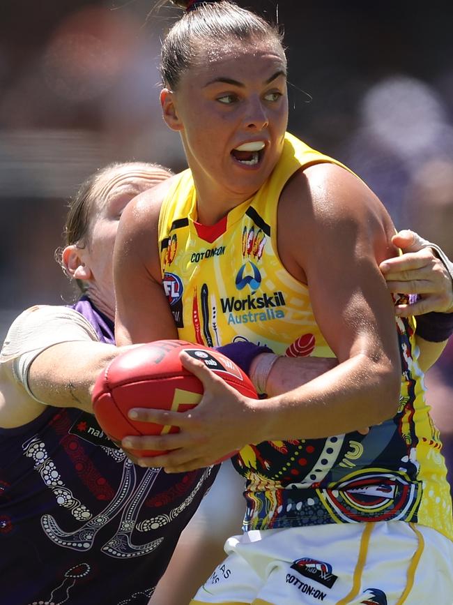 So far this season, she’s averaging a career-best 24.9 touches a game. Picture: Getty Images