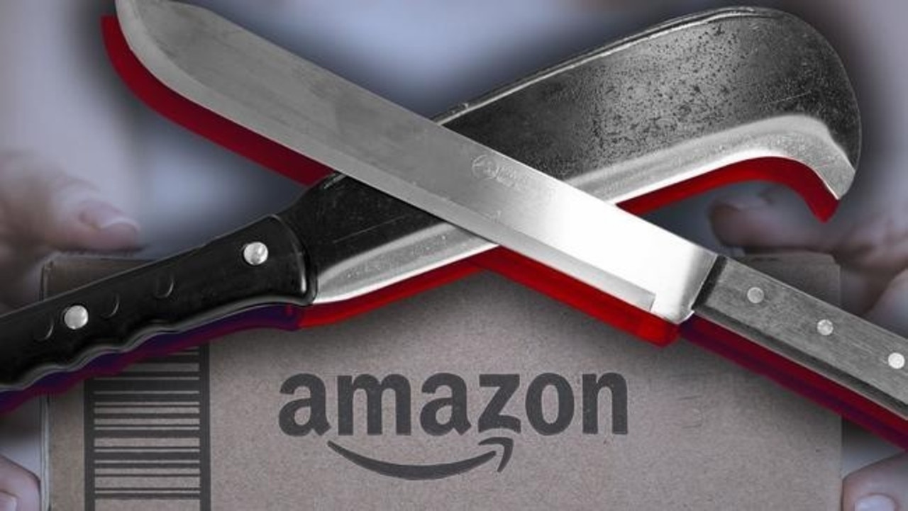 Amazong has stopped all online machete sales in Australia. Picture: Supplied