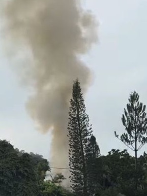 Structure fire at Freshwater breaks out in roof of residential building. Picture: Supplied.