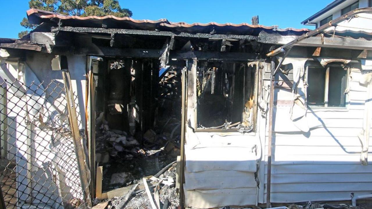 The fire reduced the house down from four bedrooms to just one.