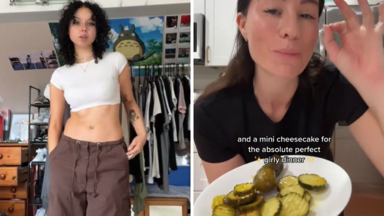 'Girl Dinner' has taken off on TikTok, but there is one big issue with the quirky trend. Picture: TikTok