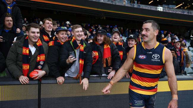 Taylor Walker is Adelaide’s highest-profiled player out of contract. Picture: Mark Brake/Getty Images