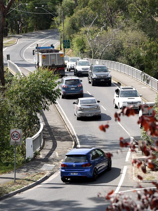 The Warrandyte Bridge upgrade project. Picture: Mike Keating