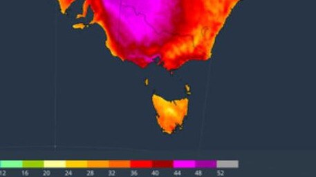 Extreme heat – heatwave to hit most states and territories. Pictures: Sky News Weather/Weatherzone.