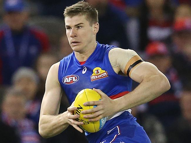 AFL Round 16. 07/07/2018. Western Bulldogs v Hawthorn at Etihad Stadium. Western Bulldogs Billy Gowers   . Pic: Michael Klein