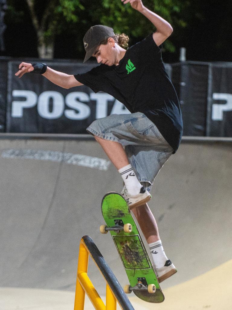 Jack Lewis at Rumble On The Reef Sugar Bowl Skatepark Saturday 23 September 2023 Picture:Michaela Harlow