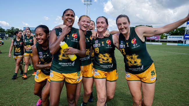 St Mary's took on PINT in the 2024-25 NTFL women's semi-final. Picture: Pema Tamang Pakhrin