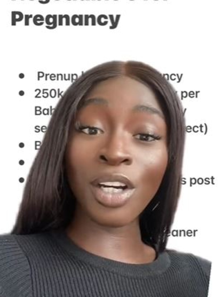 Jenny has a list of demands if her future partner wants to change her child-free stance. Picture: @_lifeofjenny_/TikTok