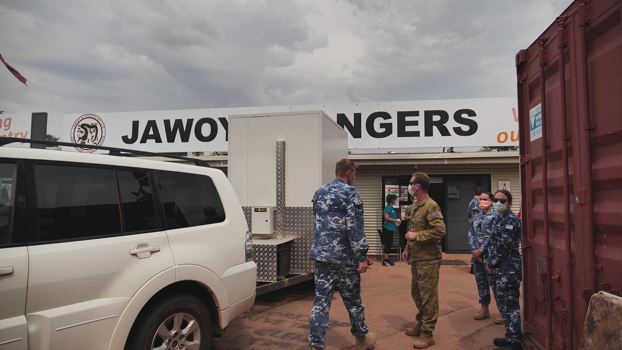 Inside the Katherine-Binjari Covid-19 response. Picture: Greg Stonham/Australian Defence Force