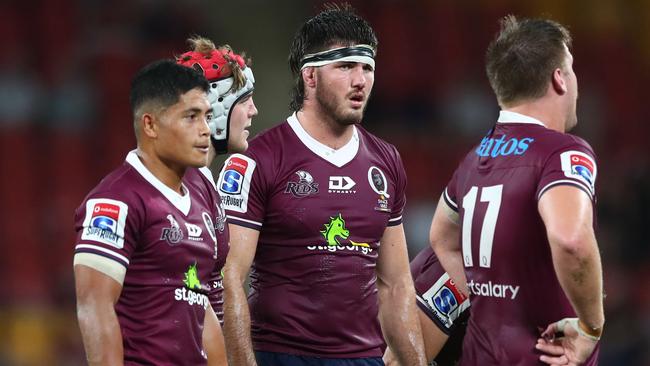 Dejected Reds after the loss. Picture: Chris Hyde/Getty