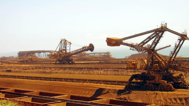 Rio Tinto's Port Dampier operations. Picture: AFP