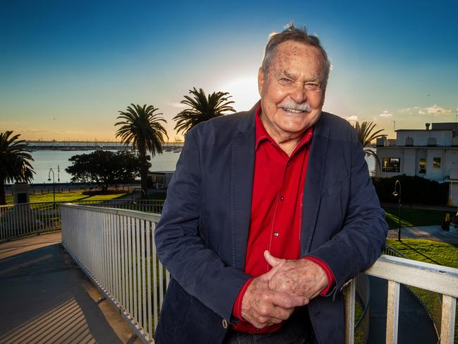 Ron Barassi’s question to his hero Keith Miller prompted the cricketer’s legendary “Messerschmitt” quote. Picture: Jay Town