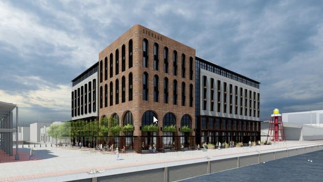 Artist impression of Rydges hotel planned for Port Adelaide. Image: Brown Falconer