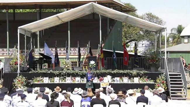 Family members of the victims, first responders and the community gathered for the service. Picture: Supplied via NCA NewsWire.