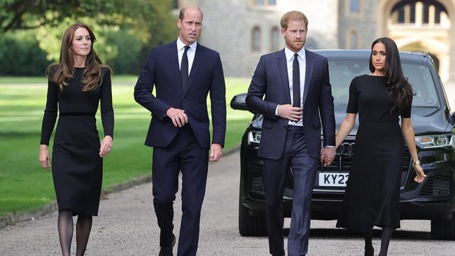 The quartet were forced back together after the Queen’s death in 2022. Picture: Getty Images