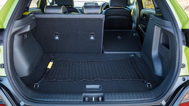 Boot space is average for the city SUV class but small but hatchback standards. Picture: Supplied.