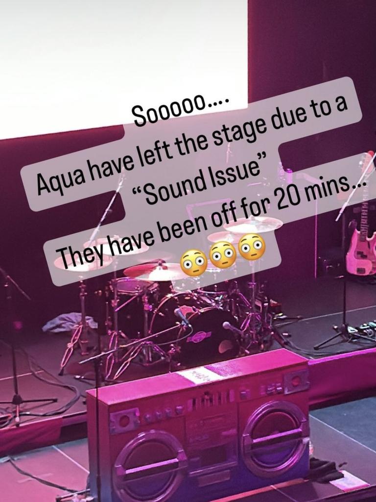 Pop group Aqua have left crowds confused after they left the stage. Picture: Instagram/Adam1985