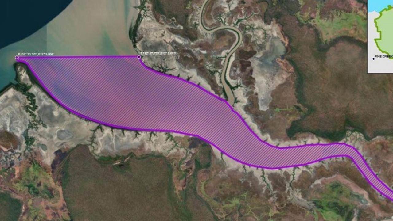 An exclusion zone is in place on the East Alligator River. Picture: Parks Australia