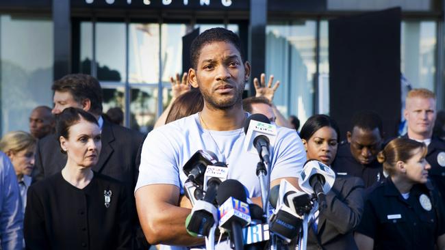 Actor Will Smith in Hancock.